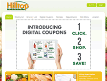 Tablet Screenshot of hilltopsupermarket.com